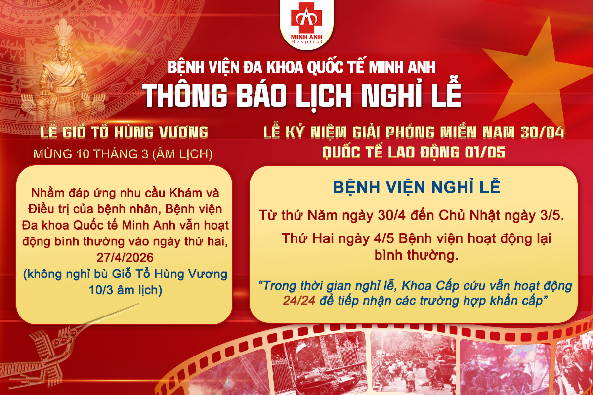 🎉Bệnh viện Đa khoa Quốc tế Minh Anh thông báo lịch...
